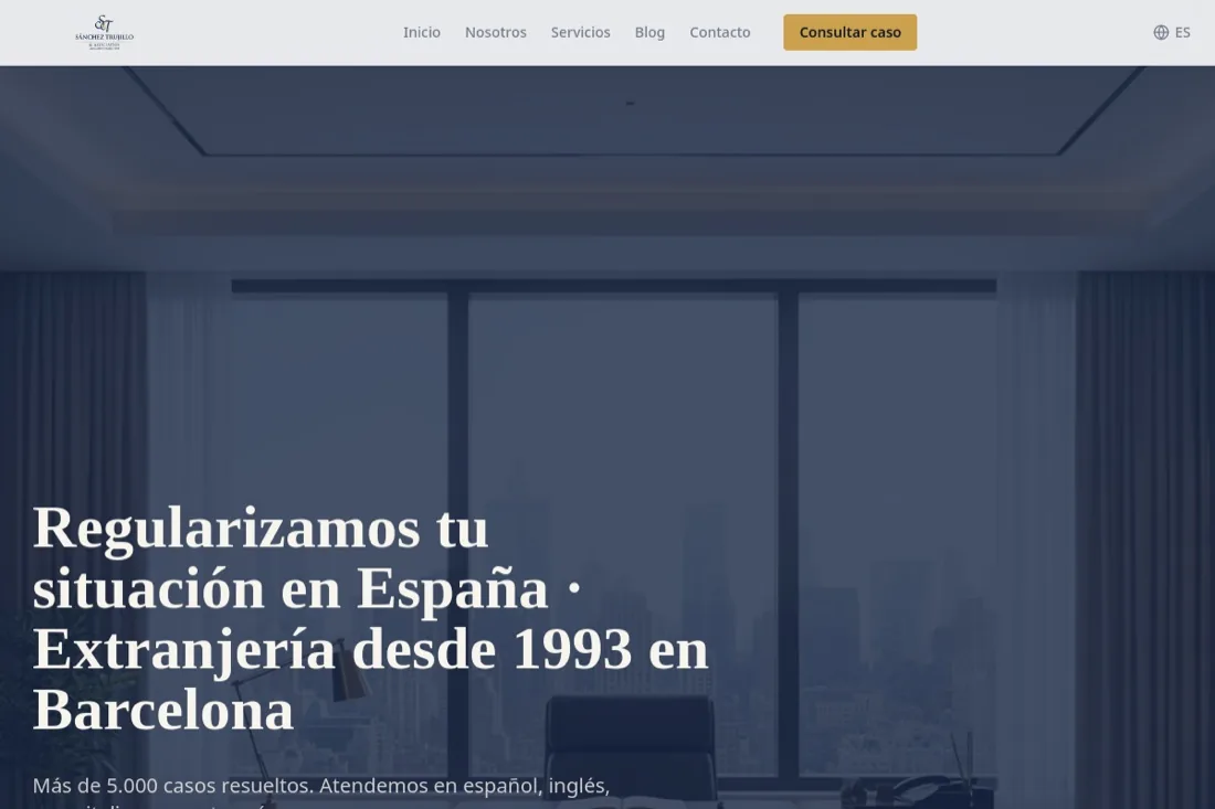 Ejemplo de web de cliente creada por BuenaWeb